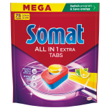 SOMAT All in 1 EXTRA Tabletki do zmywarki Lemon & Lime 75 szt. 1 szt