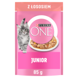 PURINA ONE Junior Pokarm dla kota Łosoś 85 g