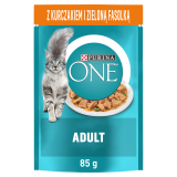 PURINA ONE Adult Pokarm dla kota Kurczak i Zielona Fasolka 85 g