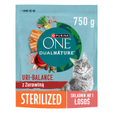 PURINA ONE DualNature Uri-Balance Sterilized Karma dla dorosłych kotów łosoś 750 g