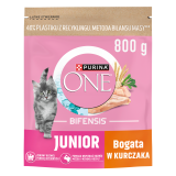 PURINA ONE Junior Karma dla kociąt bogata w kurczaka i z pełnymi ziarnami 800 g