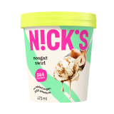NICK'S Lody waniliowe z polewą nugatową bez cukru 473 ml