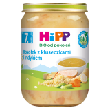 HIPP BIO od pokoleń Rosołek z kluseczkami i indykiem, po 7 miesiącu 190 g