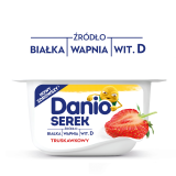 DANIO Serek homogenizowany truskawkowy 130 g