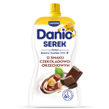 DANIO Serek homogenizowany o smaku czekoladowo-orzechowym w saszetce 120 g