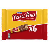PRINCE POLO Classic Wafelek Classsic z kremem kakaowym oblany czekoladą x6 105 g