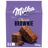 MILKA Choco Brownie Ciastka z czekoladą i kawałkami czekolady mlecznej 6 szt. 150 g
