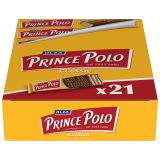 PRINCE POLO Classic Wafelek Classsic z kremem kakaowym oblany czekoladą x21 367 g