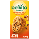 BELVITA Ciastka zbożowe z orzechami i miodem 300 g