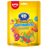 AMOS Żelki owocowe 4D w kształcie cyferek mix 85 g