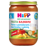 HIPP Penne z pomidorami marchewką i cukinią po 6 miesiącu 190 g