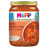 HIPP BIO od pokoleń Zupka pomidorowa z ryżem i indykiem po 12 miesiącu 250 g
