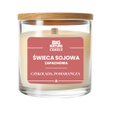 BIG NATURE Świeca sojowa o zapachu Czekolada i pomarańcza 155 g