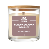 BIG NATURE Świeca sojowa o zapachu Piernik i jabłko 155 g