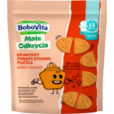 BOBOVITA Krakersy puzzle pszenno-orkiszowe pomidor z nutą bazylii po 15 miesiącu 105 g