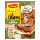 WINIARY Pomysł na... Steki z karkówki w sosie tymiankowym + WORECZEK DO PIECZENIA 40 g