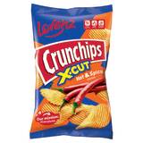 CRUNCHIPS X-Cut Chipsy ziemniaczane o smaku hot & spicy 130 g
