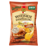 WIEJSKIE ZIEMNIACZKI Chipsy ziemniaczane o smaku szarpanej wieprzowiny 130 g