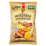 WIEJSKIE ZIEMNIACZKI Chipsy ziemniaczane o smaku zapiekanki szynki z serem 130 g