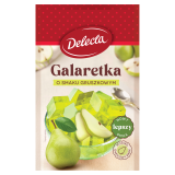 DELECTA Galaretka o smaku gruszkowym 70 g
