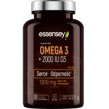 ESSENSEY OMEGA-3 + witamina D3 2000 IU (90 kaps.) - suplement diety 125 g