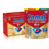 SOMAT Excellence Kapsułki do zmywarki 5w1 + metalowa puszka 1 szt