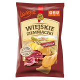 WIEJSKIE ZIEMNIACZKI Chipsy ziemniaczane o smaku wędzonki 130 g