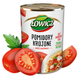 ŁOWICZ Pomidory krojone bez skórki 400 g