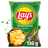 LAY'S Chipsy ziemniaczane o smaku zielonej cebulki 130 g