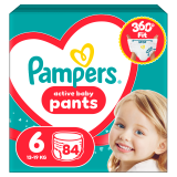 PAMPERS Active Baby Pieluchomajtki Rozmiar 6 (13-19kg) 84 szt. 1 szt
