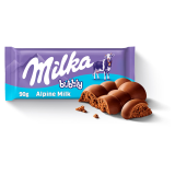 MILKA BUBBLY Czekolada mleczna Alpine Milk 90 g
