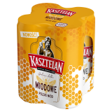 KASZTELAN Miodowe Piwo 4x500ml (puszka zwrotna) 2 l