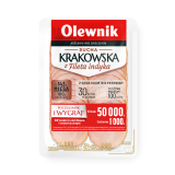 OLEWNIK Sucha krakowska z fileta indyka - plastry 90 g