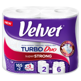 VELVET TURBO Ręcznik papierowy 3-warstwowy 2 rolki 1 szt