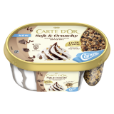 CARTE D'OR Lody waniliowe soft & crunchy z sosem czekoladowym i wafelkami 750 ml