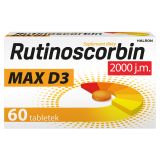 RUTINOSCORBIN MAX D3 (60 tabl.) - suplement diety wspierający układ odpornościowy 1 szt