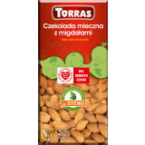 TORRAS Czekolada mleczna z migdałami ze stewią 125 g