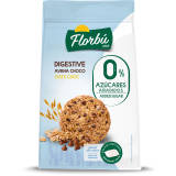 FLORBU Ciastka owsiane pełnoziarniste z kawałkami czekolady bez dodatku cukru 245 g