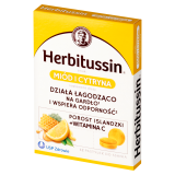 HERBITUSSIN Pastylki do ssania na gardło o sm. miodu i cytryny (12 szt.) - suplement diety 1 szt