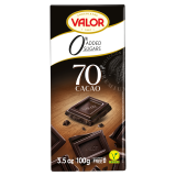 VALOR Czekolada ciemna 70% bez dodatku cukrów (bezglutenowa) 100 g