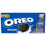 OREO Ciastka kakaowe z nadzieniem o smaku waniliowym 220 g