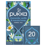 PUKKA Herbata ziołowa Chamomile, Vanilla & Manuka Honey BIO 20 torebek 32 g