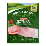 DOLINA DOBRA Wędzona Szynka 100% polskiego mięsa 90 g