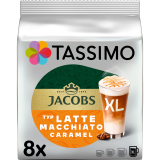 TASSIMO Jacobs Latte Macchiato Caramel Kawa w kapsułkach (8 kapsułek) 268 g