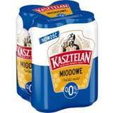 KASZTELAN Piwo bezalkoholowe miodowe 4x500ml (puszka zwrotna) 2 l