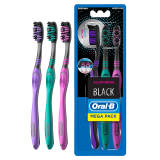 ORAL-B Allrounder Black Manualna szczoteczka do zębów, średnia 3 szt. 1 szt