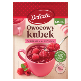 DELECTA Owocowy Kubek Kisiel o smaku malinowym 30 g