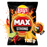 LAY'S MAX Strong Chipsy ziemniaczane karbowane o smaku ostrego chilli i limonki 120 g