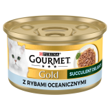 GOURMET Gold Karma dla kotów z rybą oceaniczną 85 g
