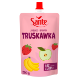 SANTE Mus jabłkowo-bananowo-truskawkowy (bez dodatku cukru) 200 g